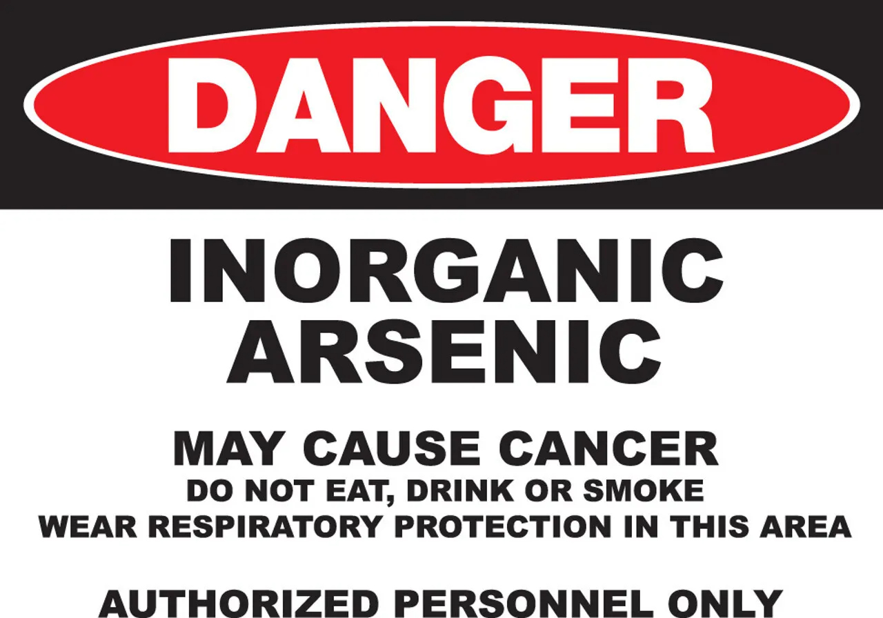 ZING 2665 Eco GHS Sign, DANGER, Arsenic, 10 H"x 14 W"
