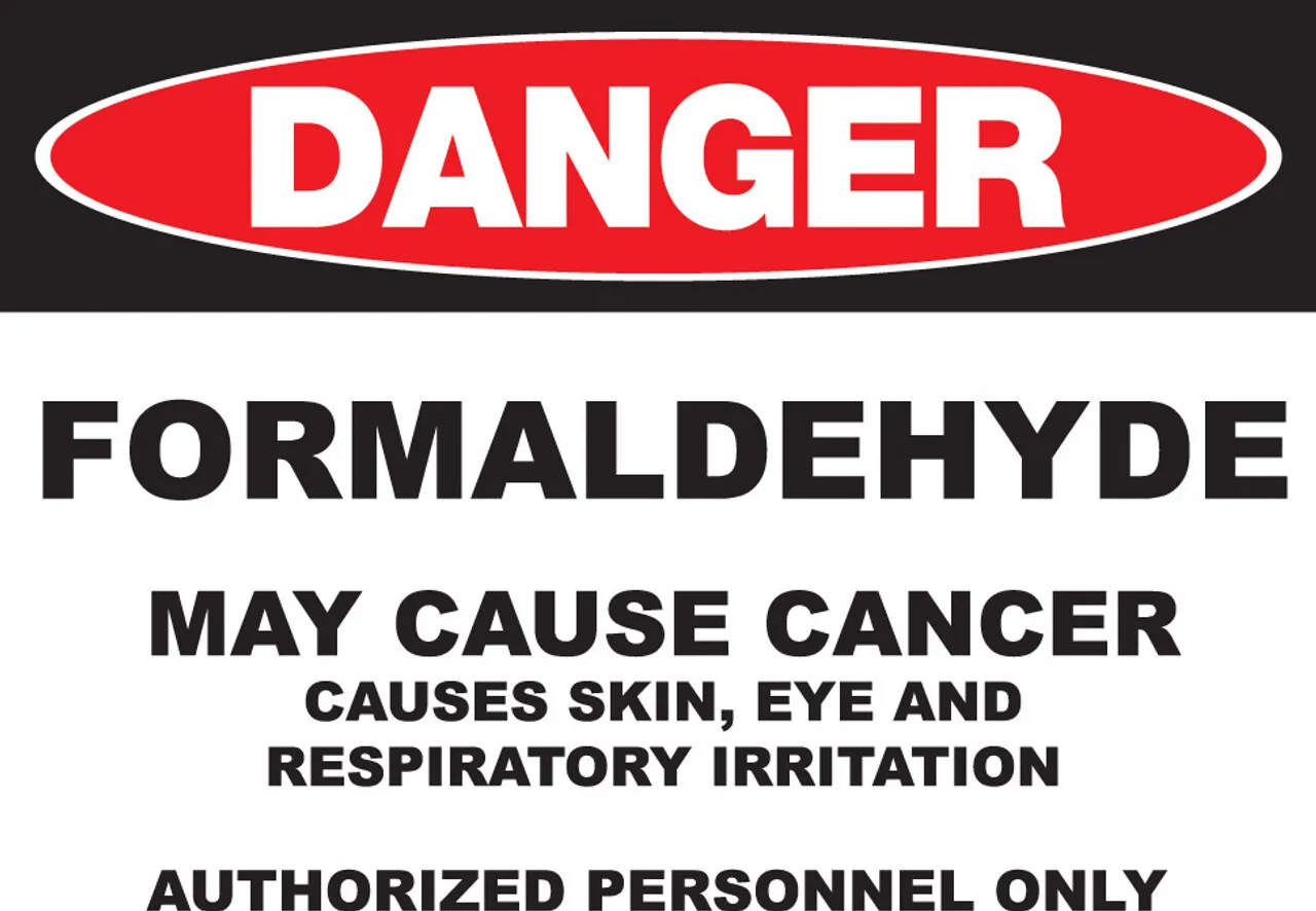 ZING 2666 Eco GHS Sign, DANGER, Formaldehyde, 10 H"x 14 W"