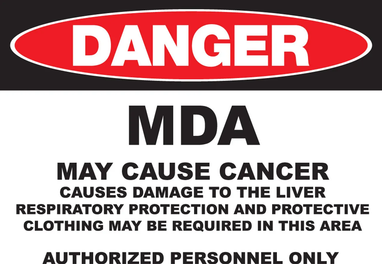 ZING 2668 Eco GHS Sign, DANGER, MDA, 10 H"x 14 W"