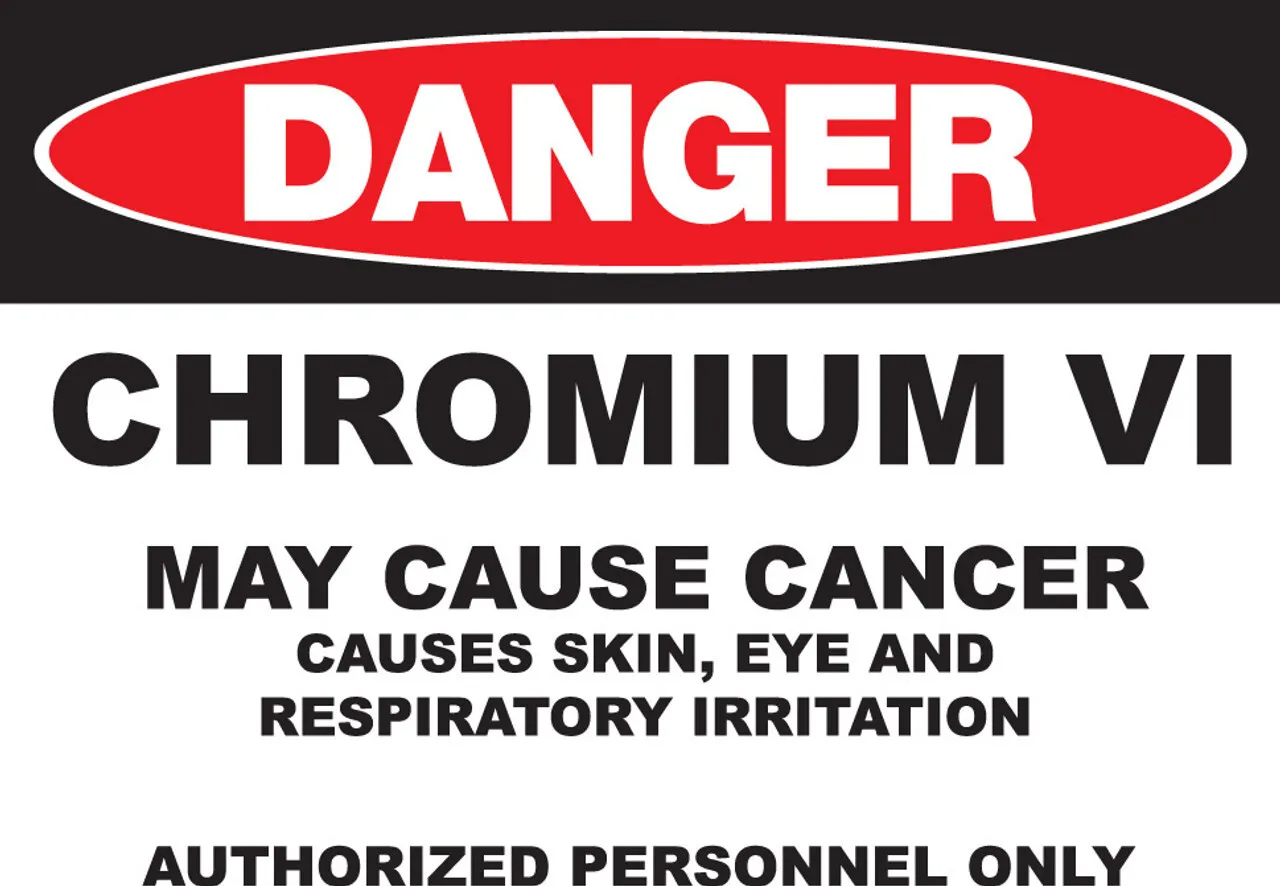 ZING 2669 Eco GHS Sign, DANGER, Chromium, 10 H"x 14 W"