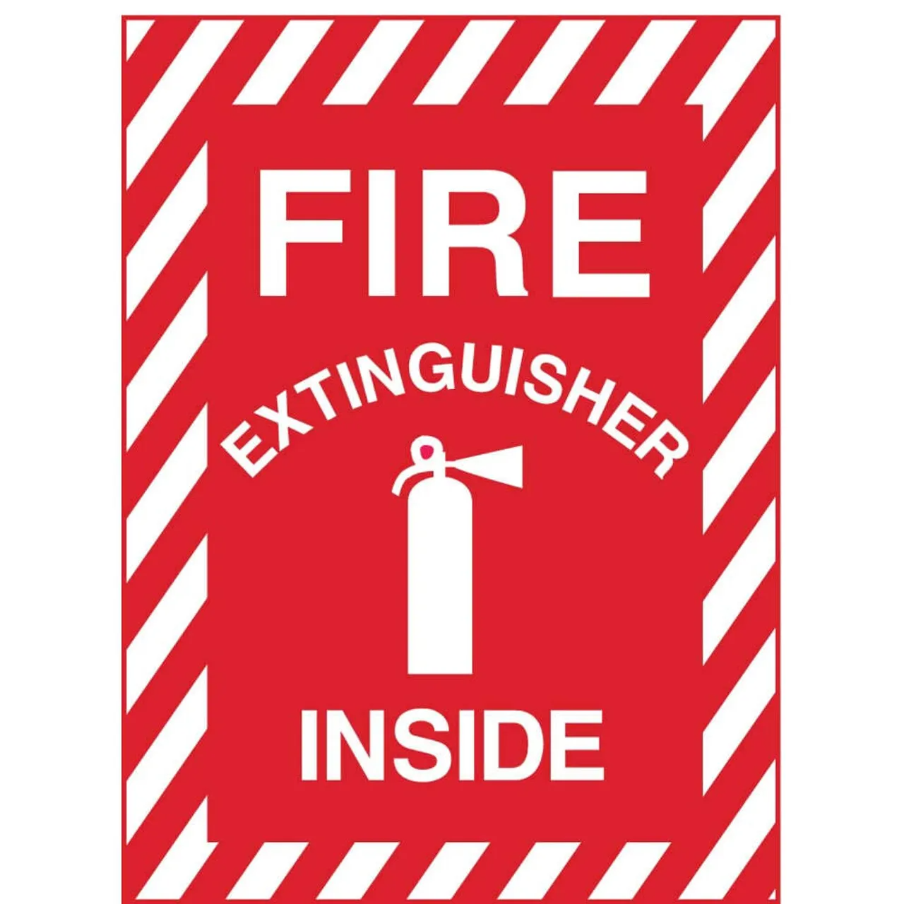 ZING Eco Safety Sign, Fire Extinguisher Inside w/Picto