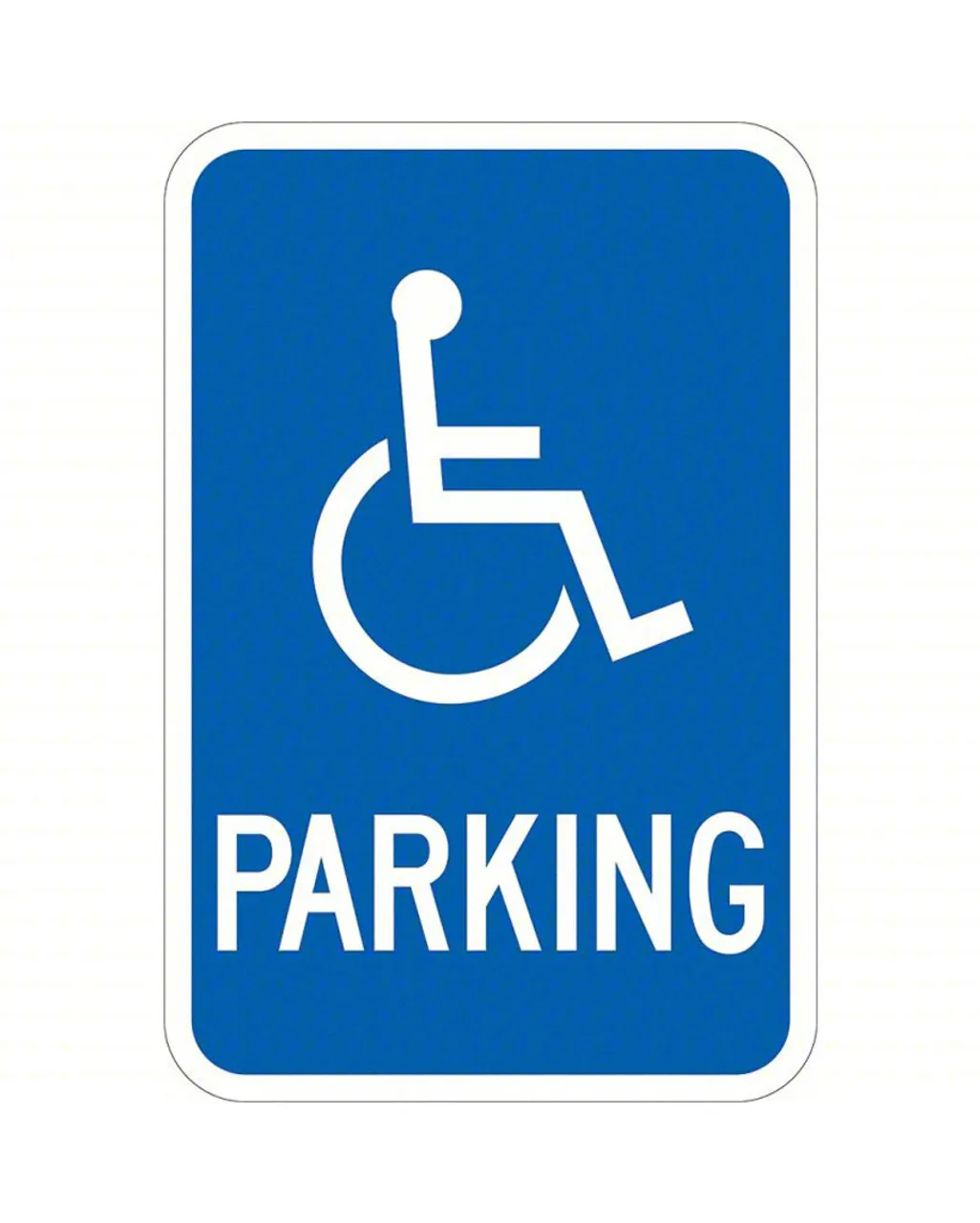 ZING Eco Parking Sign, Handicapped Symbol Parking, 18Hx12W