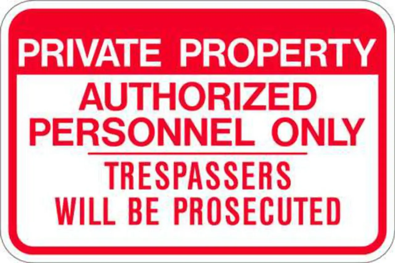 ZING Eco Parking Sign, Private Property, 12Hx18W