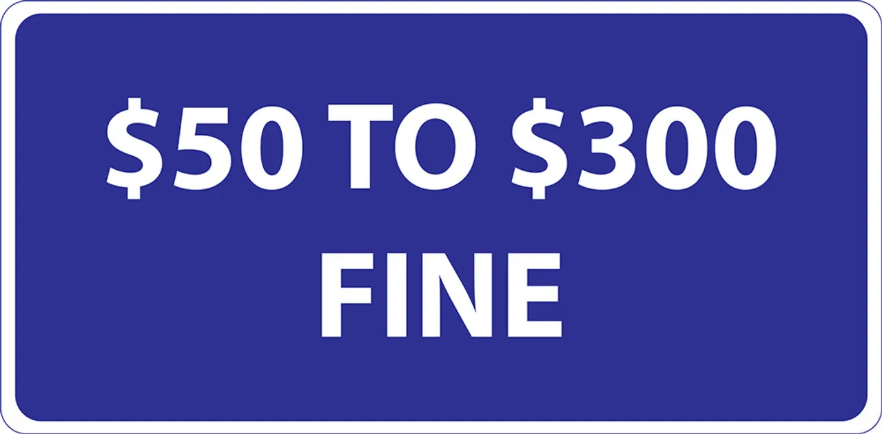 ZING 2693 Eco Parking Sign, Handicapped Parking Fine, Missouri, 6Hx12W, Engineer Grade Prismatic, Recycled Aluminum