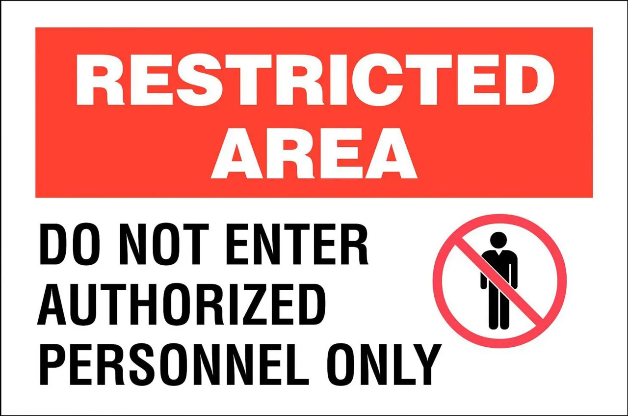 ZING 2740 Eco Security Sign, Restricted Area, 10Hx14W, Recycled Aluminum