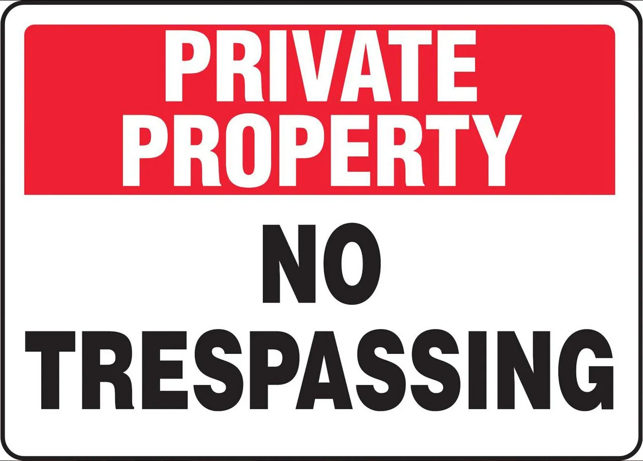 ZING 2741 Eco Security Sign, Private Property, 10Hx14W, Recycled Aluminum