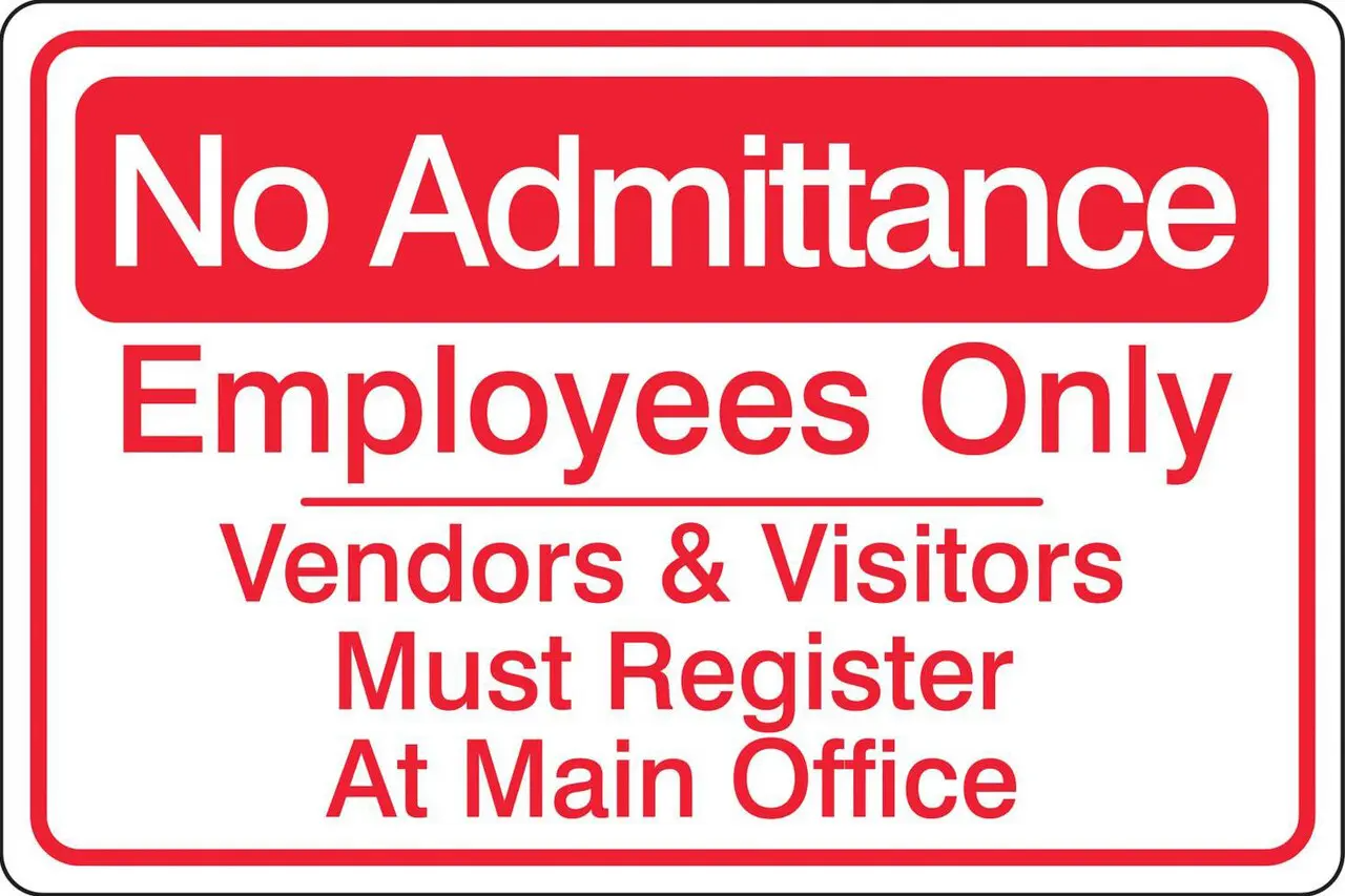 ZING 2747 Eco Security Sign, No Admittance, 10Hx14W, Recycled Aluminum