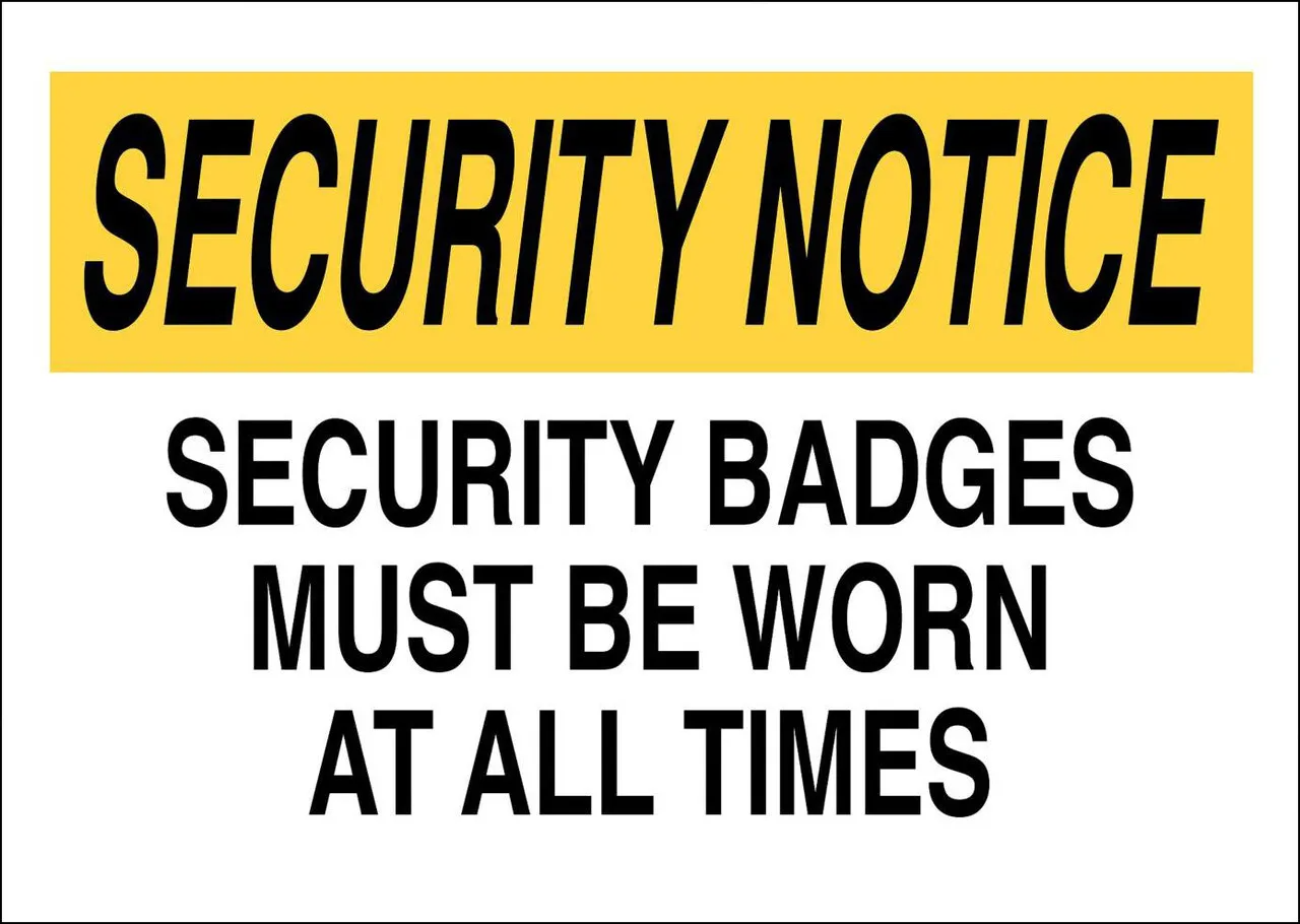 ZING 2754 Eco Security Sign, Security Badges, 10Hx14W, Recycled Aluminum