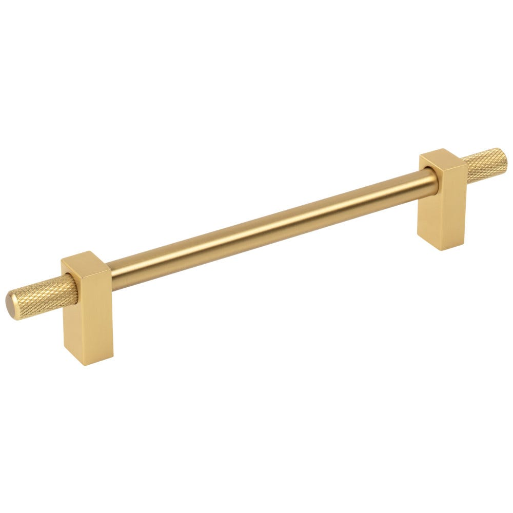 Jeffrey Alexander 698 Larkin 4 Knurled Ends Cabinet Bar Pull