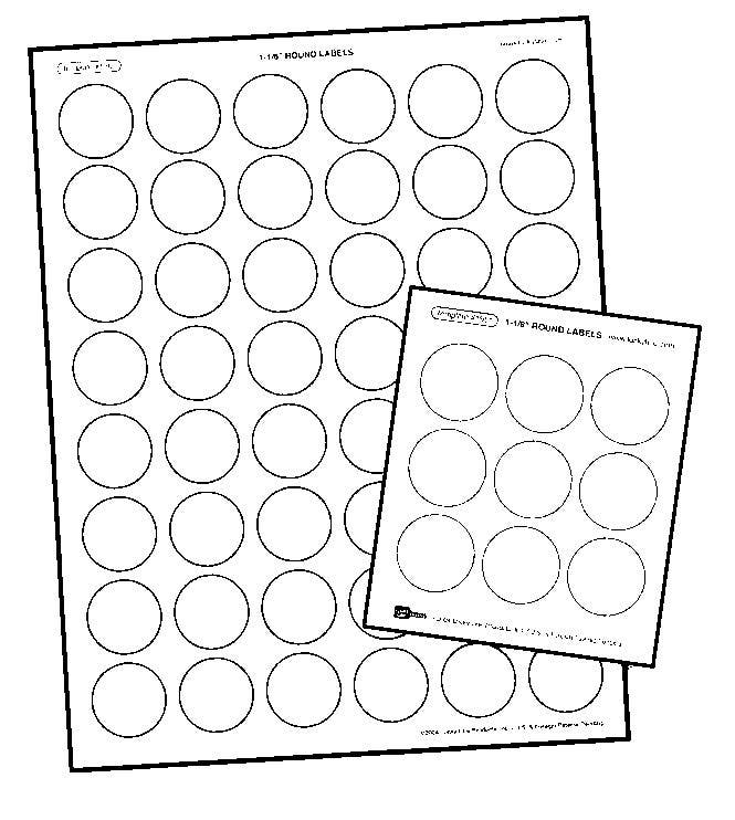Lucky Line 19611 Round Labels