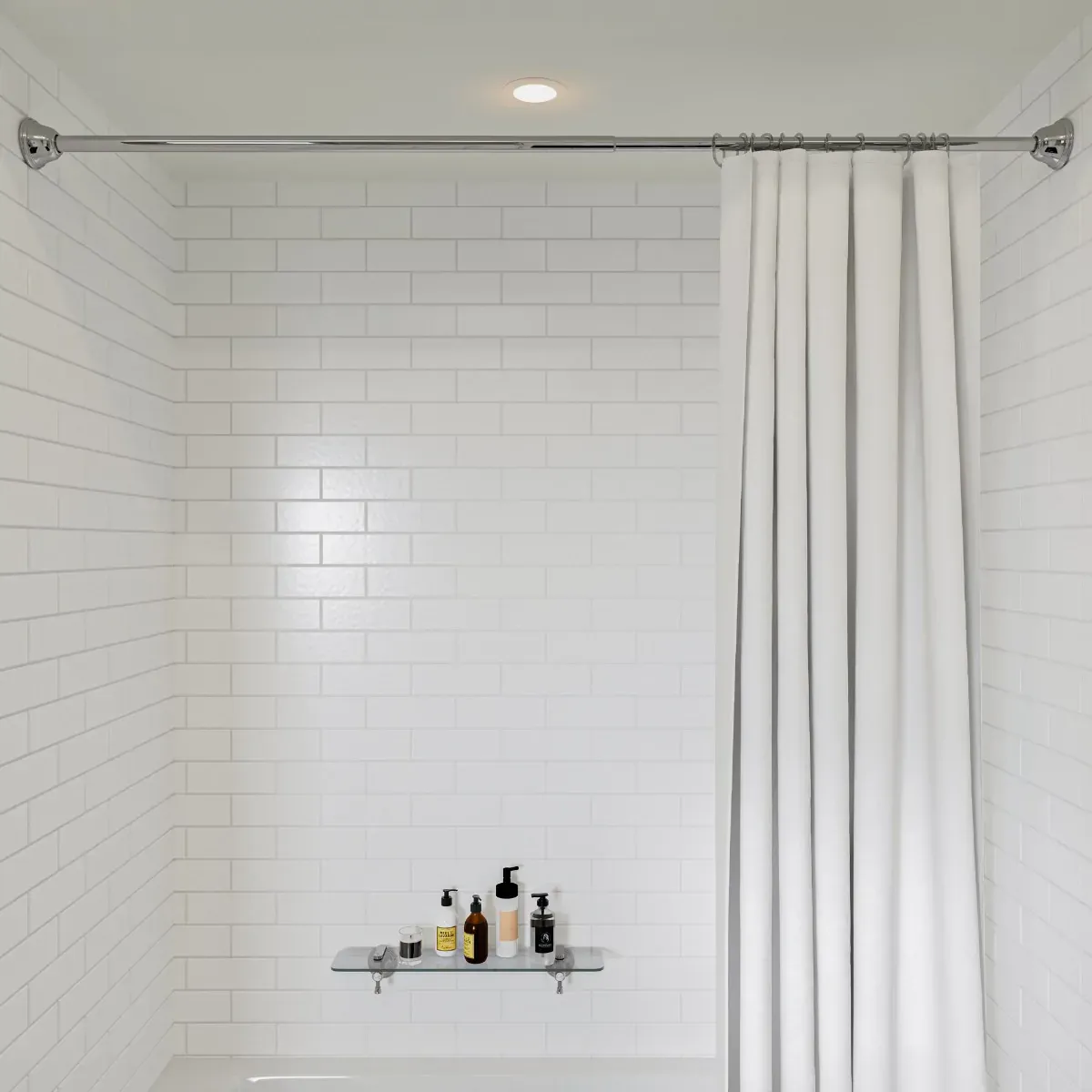 Croydex AD240 Stick 'n' Lock Stainless Steel Tension Rod