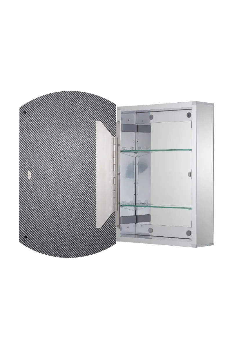 Croydex WC120269US Sirena 20 x 31 Arched Aluminum Medicine Cabinet