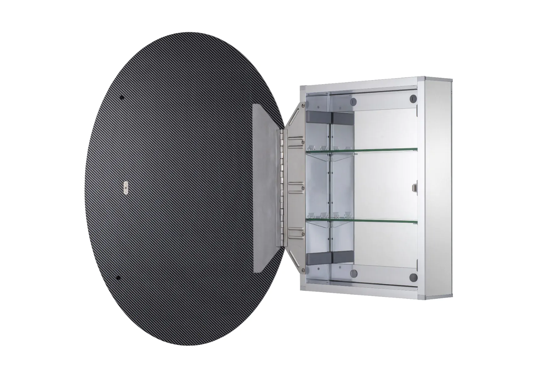 Croydex WC121569US Davenport 21 x 31 Oval Aluminum Medicine Cabinet