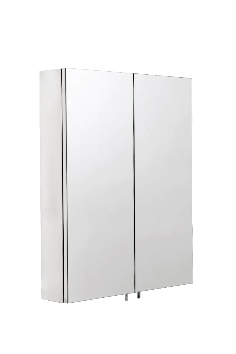 Croydex WC930 Flexi-Fix Dawley White Steel Double Door Medicine Cabinet