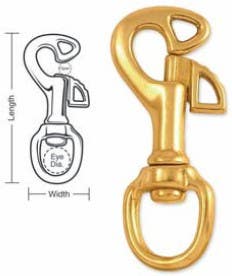 A727 Tough Links Butterfly Slide Bolt Snap