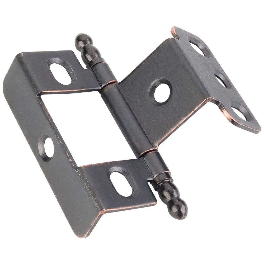 Hardware Resources 0128 Full Wrap Around Hinge, Full Inset Ball Tip, For 3/4" Frame x 3/4" Door
