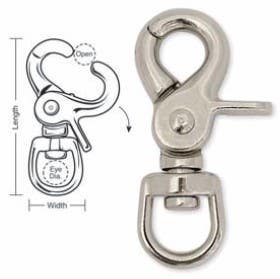 A743 A744 Tough Links Trigger Snaps, Swivel Eye