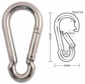 A504 A507 Tough Links Interlocking Carabiner Snaps