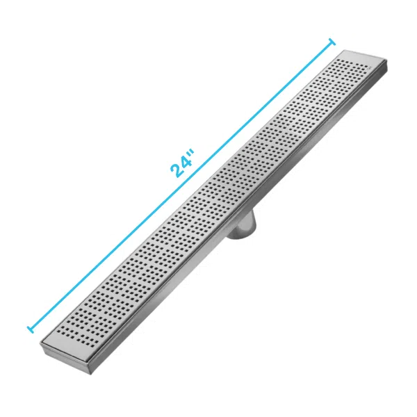 QM Drain 33.200. Kai Delmar Standard Length Plain Edge Linear Drain
