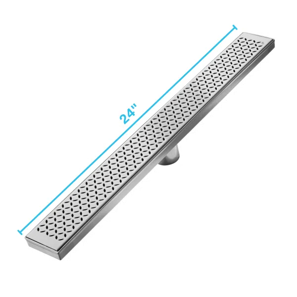 QM Drain 33.400. Lotus Delmar Standard Length Plain Edge Linear Drain