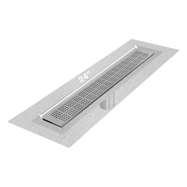 QM Drain 33.200. Kai Delmar Standard Length Flange Edge Linear Drain