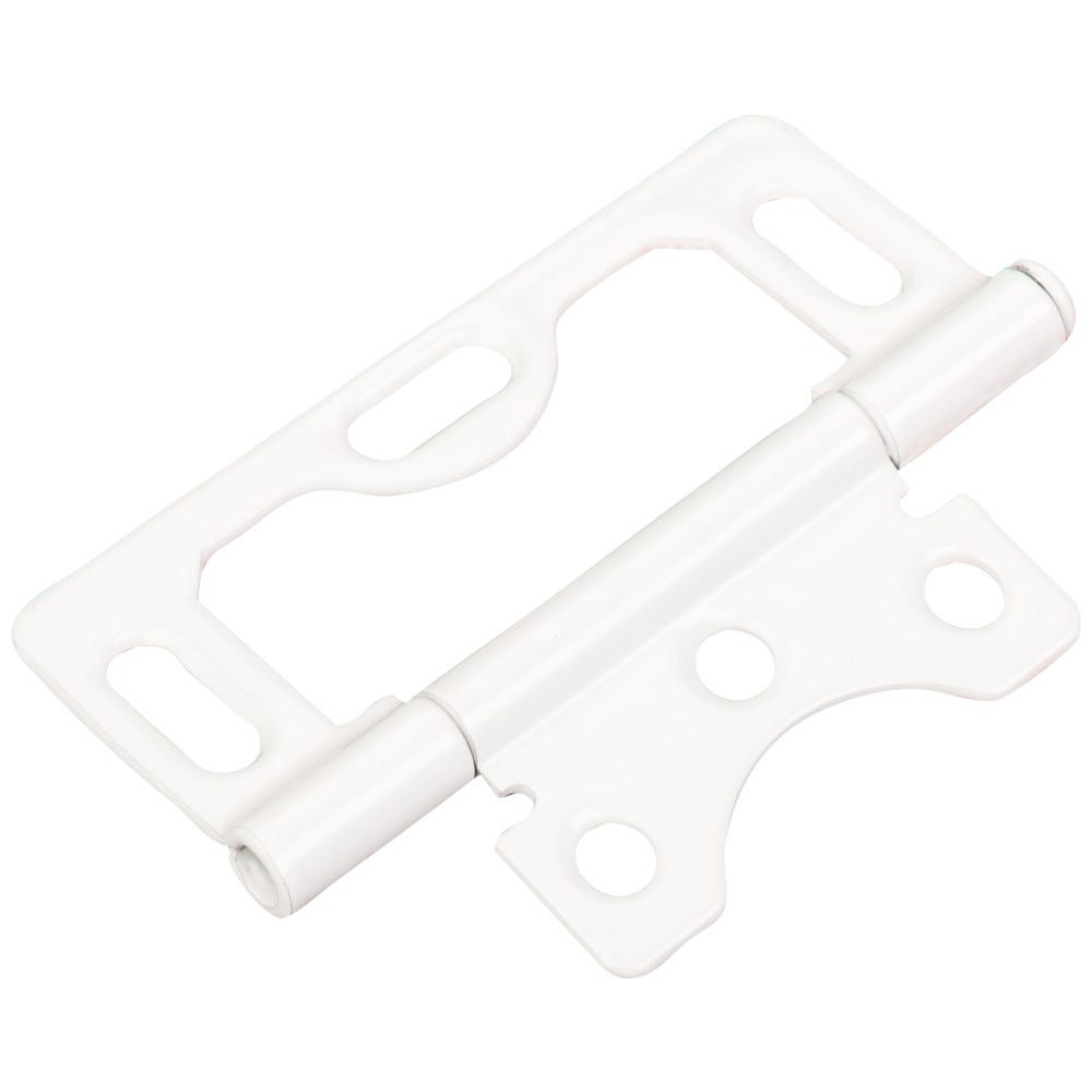 Hardware Resources 9902WH 3" Swaged Loose Pin Non-Mortise Hinge w/ 3 Slots, White, 50 Pcs.