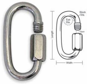 A759 A760 A761 A762 A763 Tough Links Threaded Quick Link Connectors