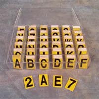 AccuformNMC NAL6 Reflective Letters & Numbers Kit