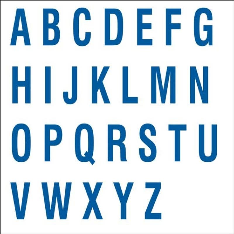 AccuformNMC NAM80 Letters & Numbers, Magnetic Characters