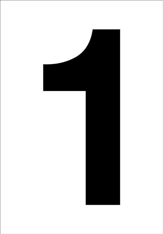 AccuformNMC NCC10 Really Big Character Sign, Single-Face