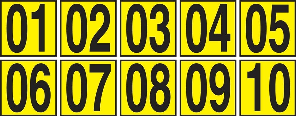 AccuformNMC NCS107 Sequential Number Markers, 3-1/2"