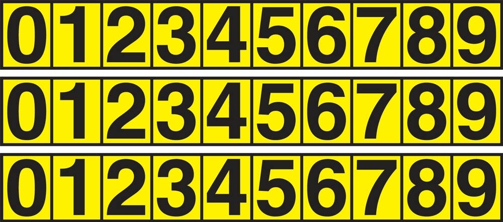 AccuformNMC NCT Consecutive Letter And Number Markers, Adhesive Vinyl