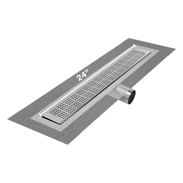 QM Drain 33.200. Kai Delmar Standard Length Side Outlet Linear Drain