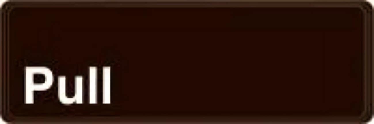 AccuformNMC PAR327 Deco-Shield Sign, Pull, 3" H x 9" W