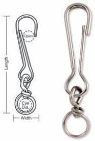 A667 Tough Links Light Duty Snap Hooks, Swivel Eye