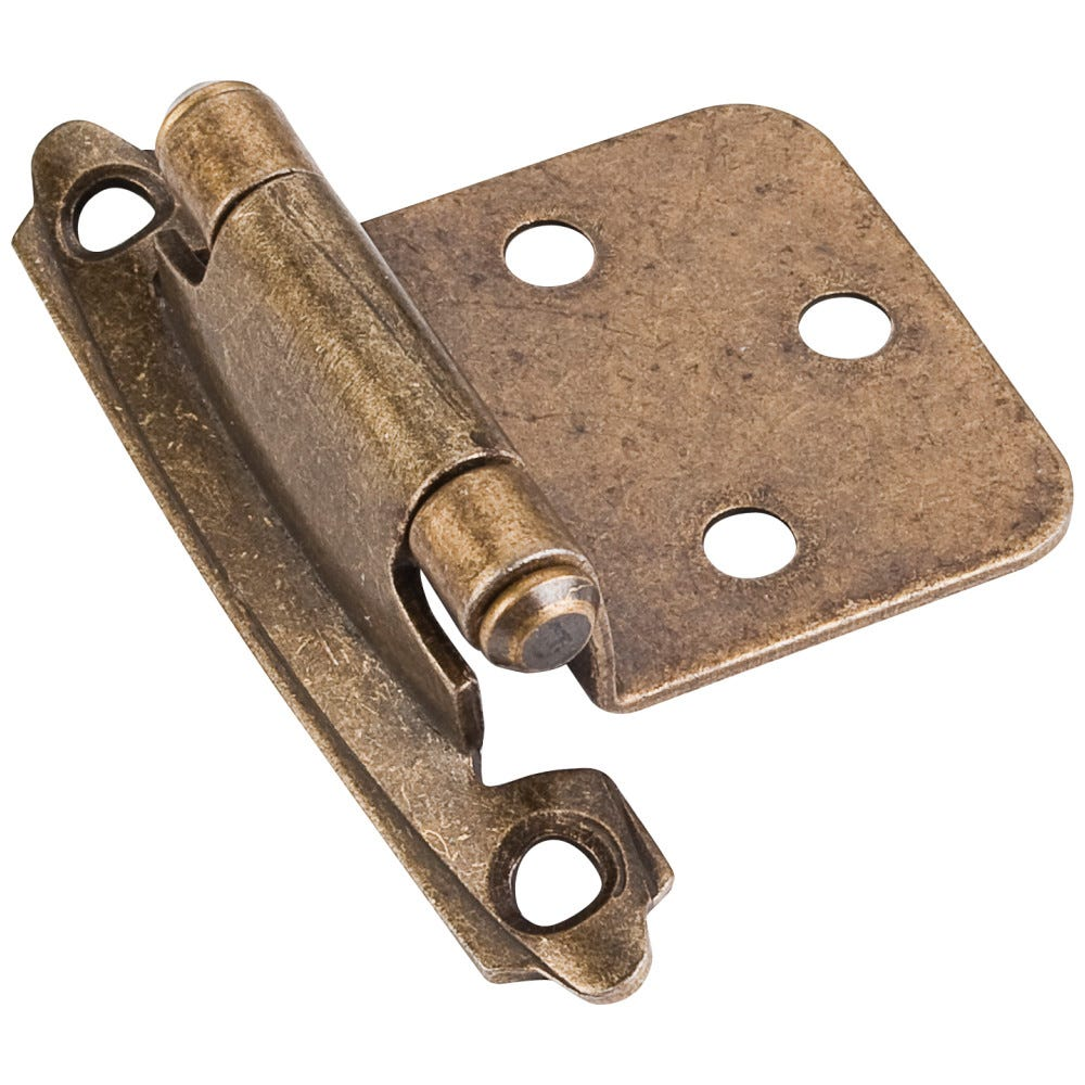 Hardware Resources H5011 Decorative Self-Closing Overlay Hinge, Face Frame Mount, Box Of 125