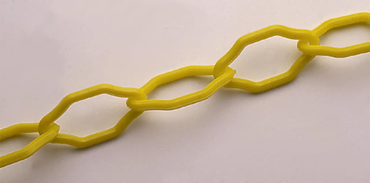 AccuformNMC PFC4 Safety Cone Accessories, Plastic Yellow Chain