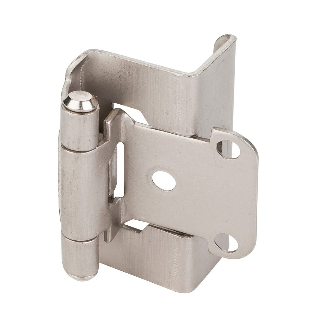 Hardware Resources H6541 Full Wrap Around Hinge, 3 Hole Door Mount, 1/2" Overlay, Box Of 100