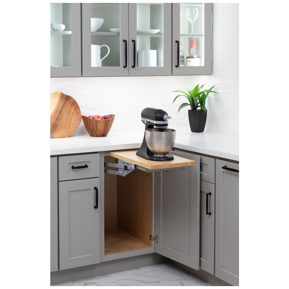 Hardware Resources ML-1CH Soft-Close Appliance Lift w/ Shelf