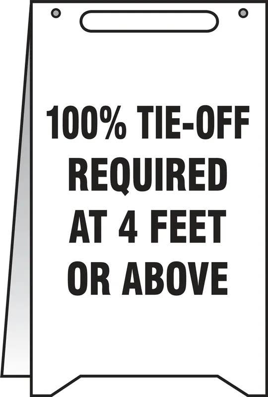 AccuformNMC PFR221 Fold-Ups, 100% Tie-Off Required At 4 Feet Or Above, 20" H x 12" W
