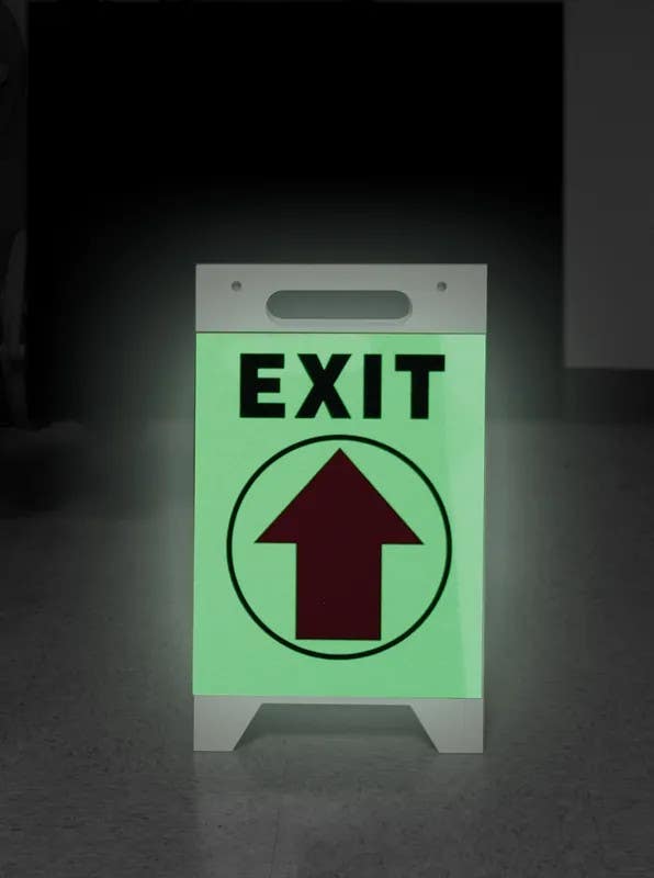 AccuformNMC PFR300 OSHA Danger Lumi-Glow, Fold-Ups, Electrical Hazard, 20" H x 12" W