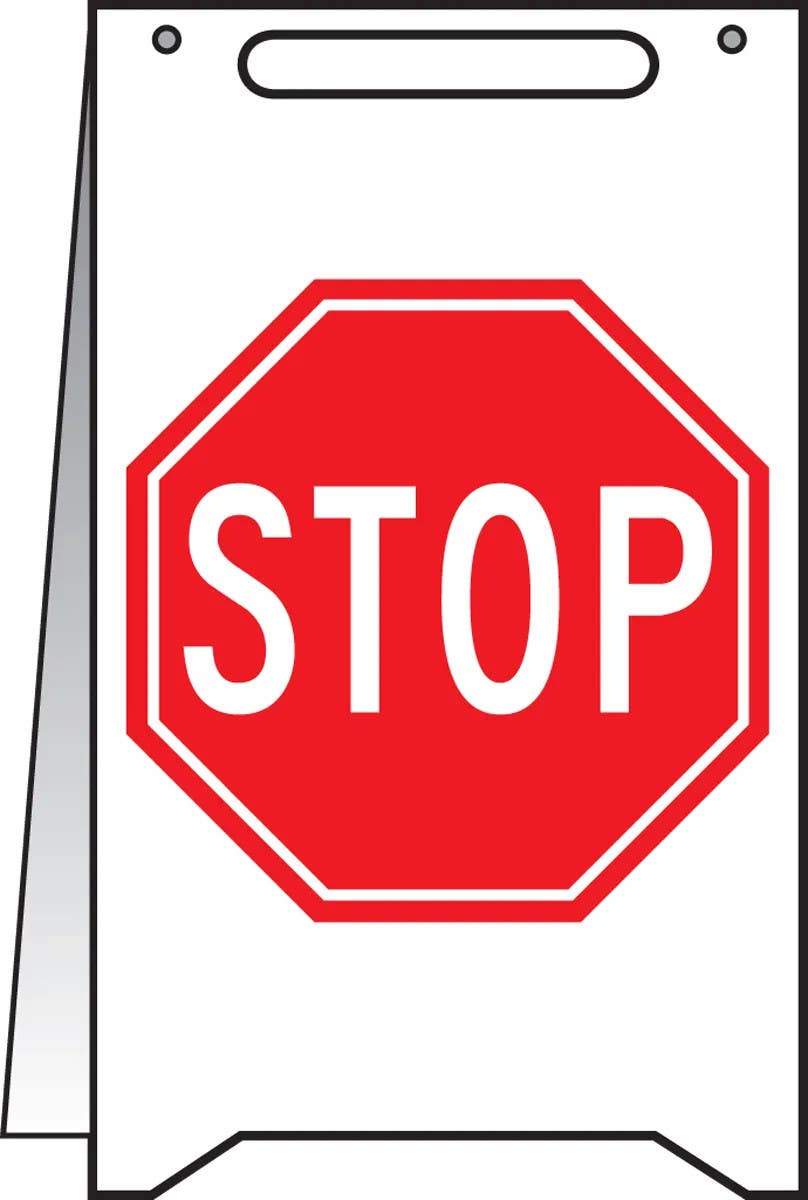 AccuformNMC PFR640 Fold-Ups, Stop, 20" H x 12" W