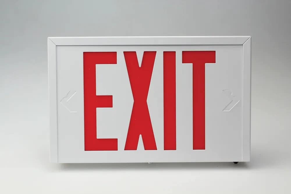 AccuformNMC PLE24 Safety Sign, Exit (Lighted)