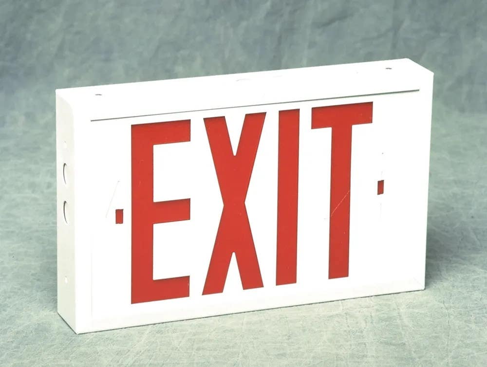 AccuformNMC PLE24 Lighted Exit Sign