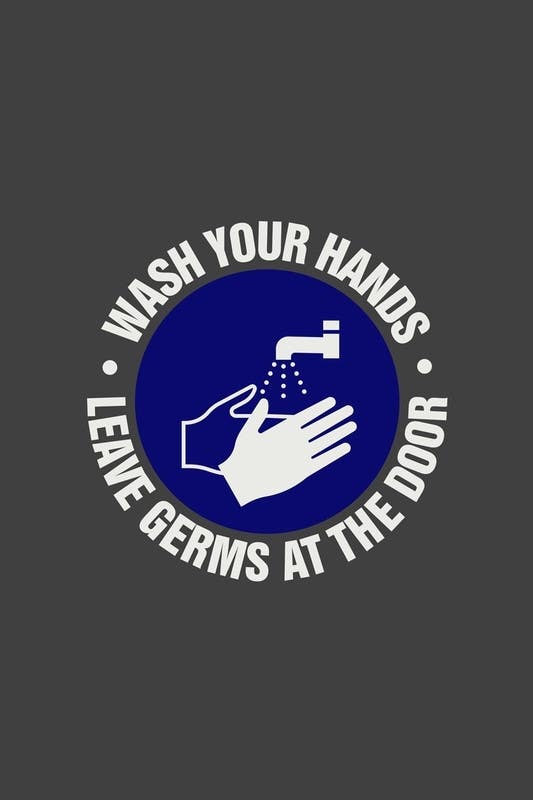 AccuformNMC PMM1 Notrax, Message Mat, Wash Your Hands Leave Germs At The Door