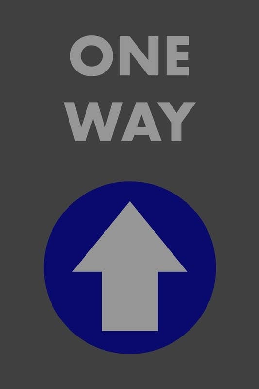 AccuformNMC PMM1 Notrax, Message Mat, One Way (Up Arrow)