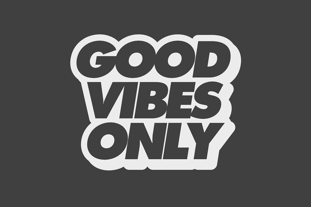 AccuformNMC PMM1 Notrax, Slogan Mat,  Good Vibes Only