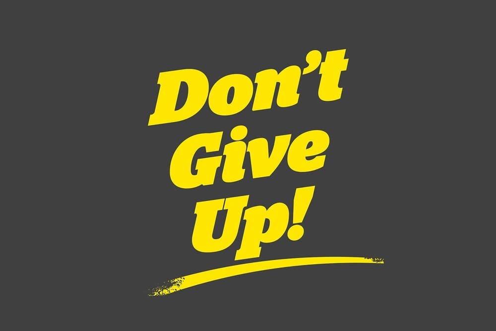 AccuformNMC PMM1 Notrax, Slogan Mat, Don't Give Up