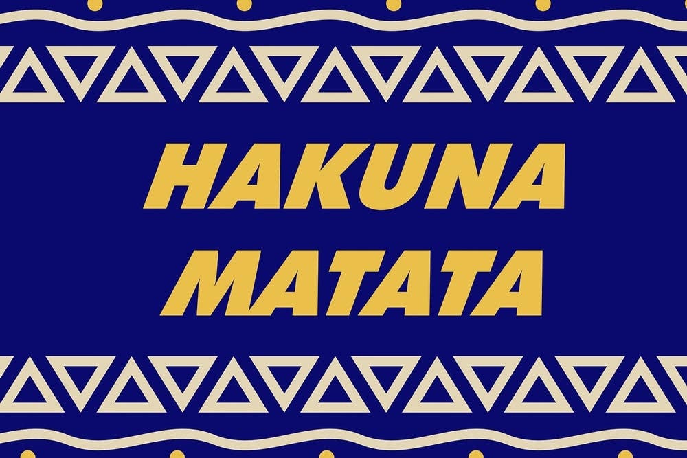 AccuformNMC PMM1 Notrax, Slogan Mat, Hakuna Matata