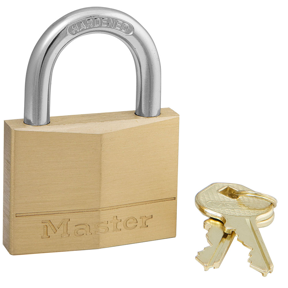 Master Lock 150D Solid Body Padlock w/ 2" (51mm) Wide Solid Brass Body